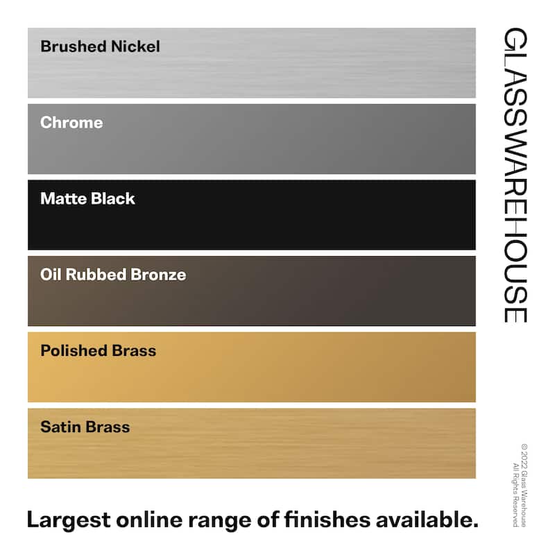 Glass Warehouse 30" x 78" Frameless Shower Door Single Fixed Panel